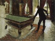 Pool table, Gustave Caillebotte